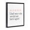 Stupell Industries Cute Chef Funny Rating Floater Framed Canvas Wall Art Design by House Fenway